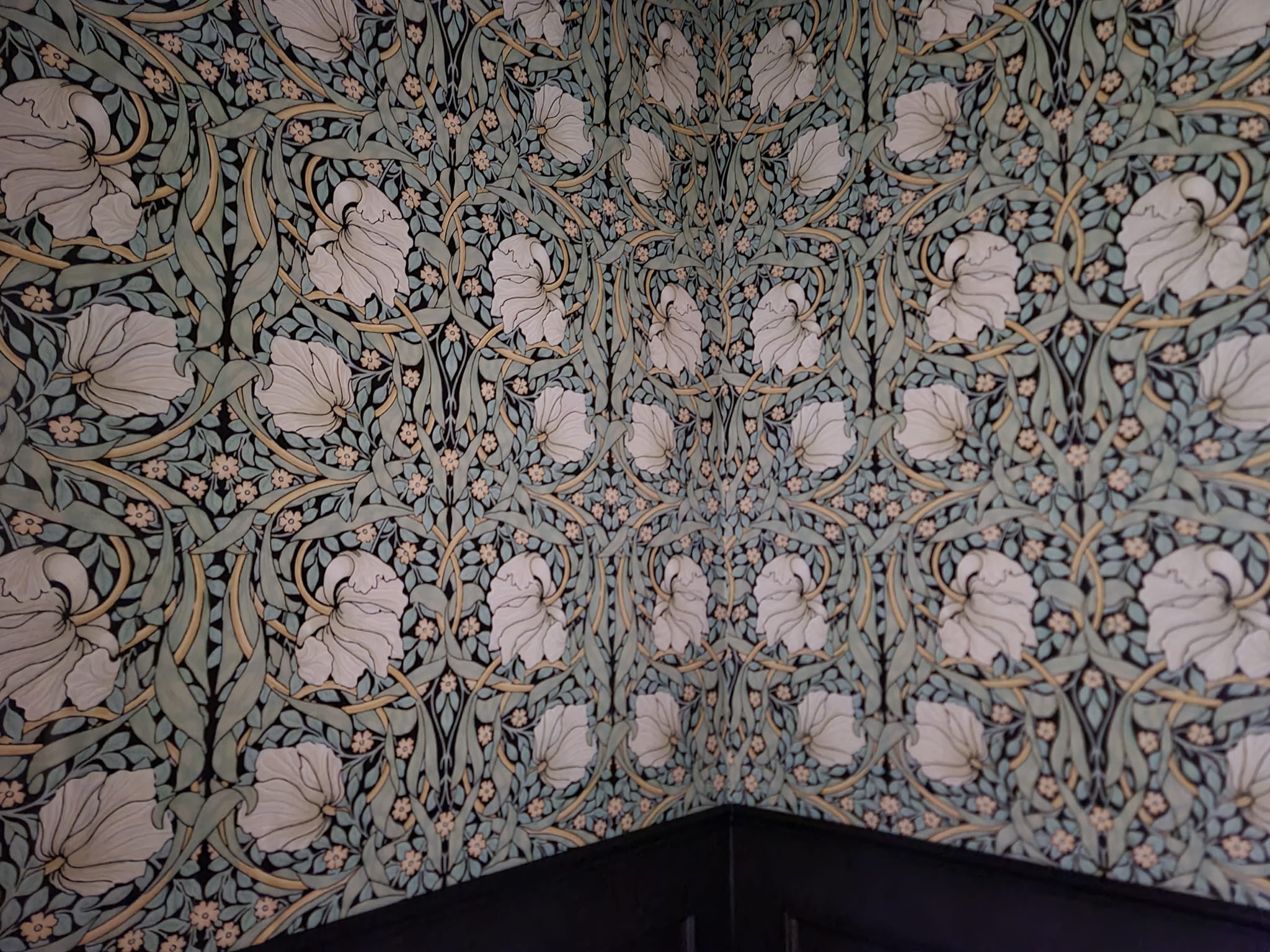 William Morris Pimpernel wallpaper pattern by Lillian's Interiors